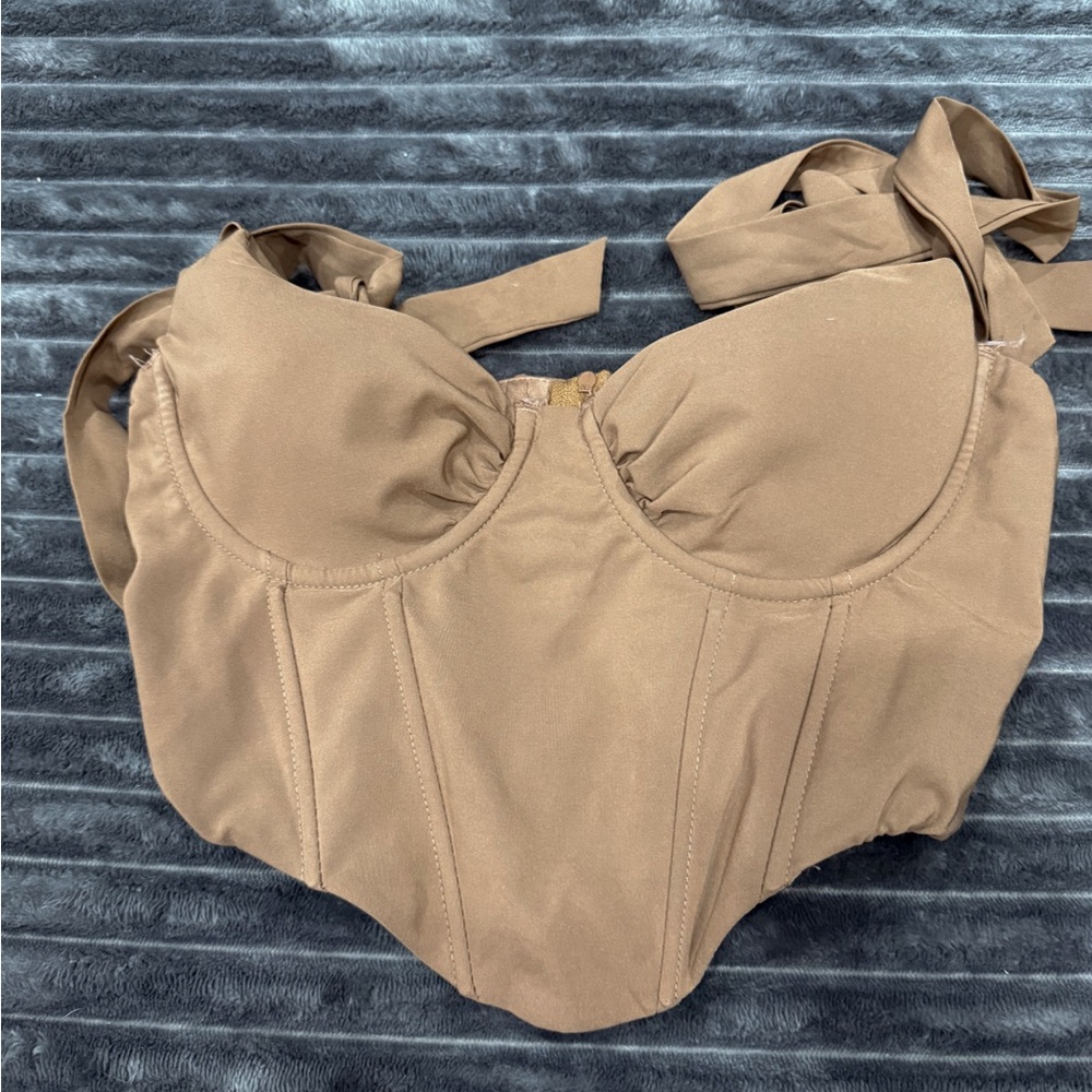 Tan Corset Top